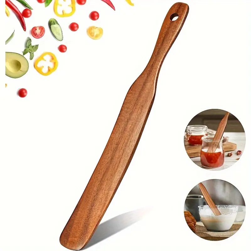 1PC Wooden cooking spatula set, spatula, non stick cooking pot, teak wood spatula