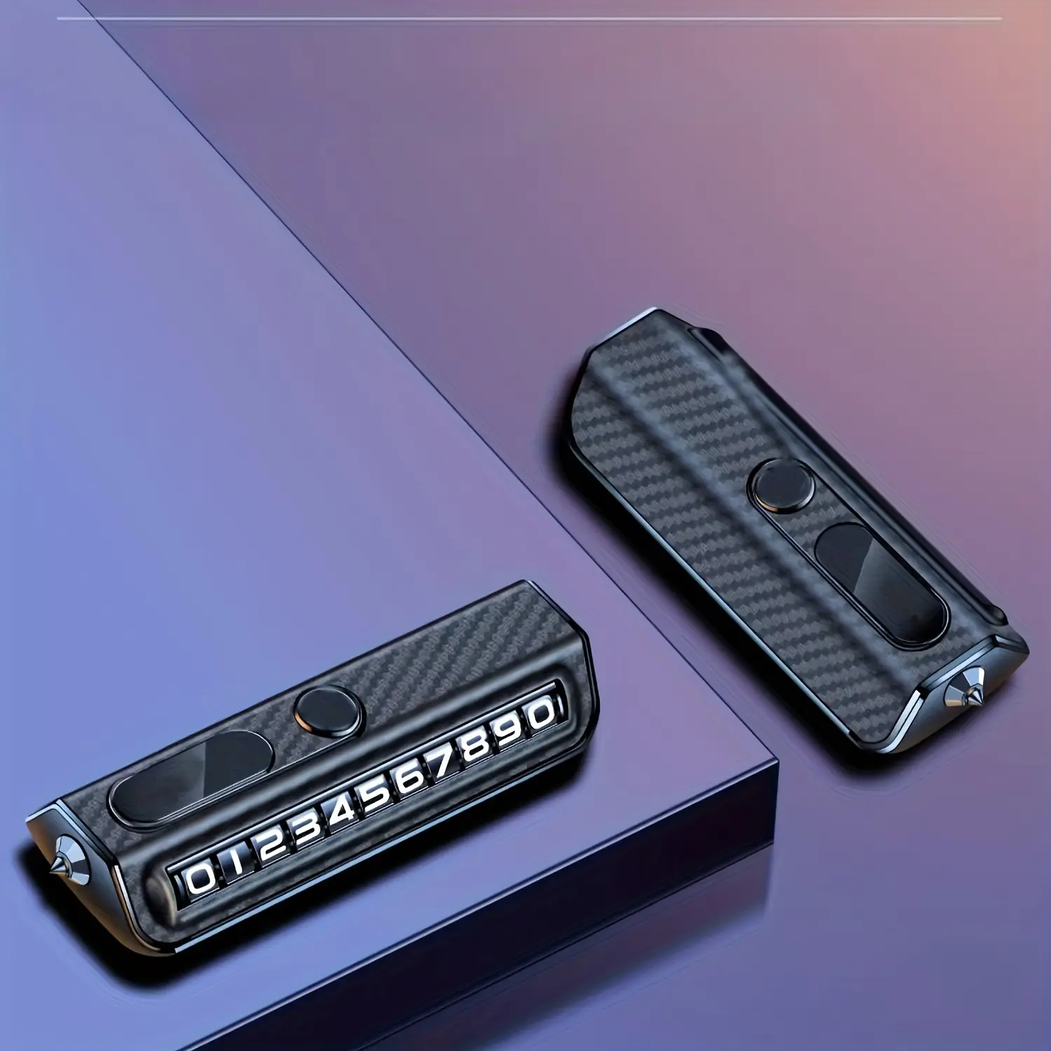 1PC Temporary parking, mobile phone, mobile phone, moving car number plate, ornament,  number retention safety hammer