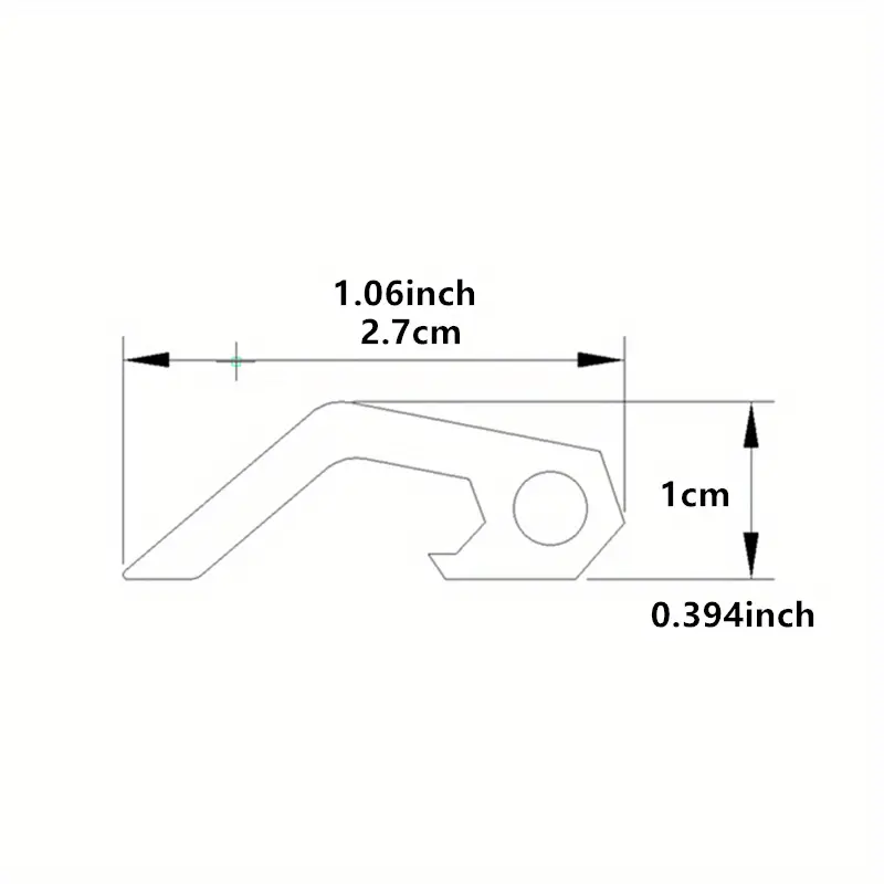 1PC Portable, manual, pocket sized beverage bottle opener suitable for camping and daily use