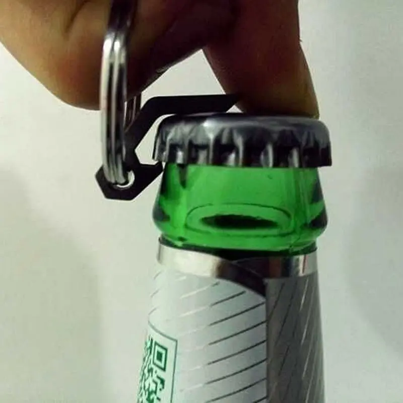 1PC Portable, manual, pocket sized beverage bottle opener suitable for camping and daily use