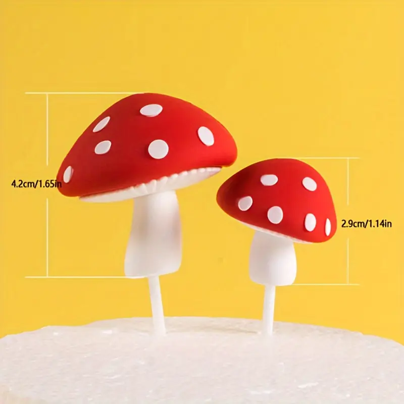 Cute Mushroom Healing Decoration Series Car Decorations, New Car Interior Car Center Console Ornaments