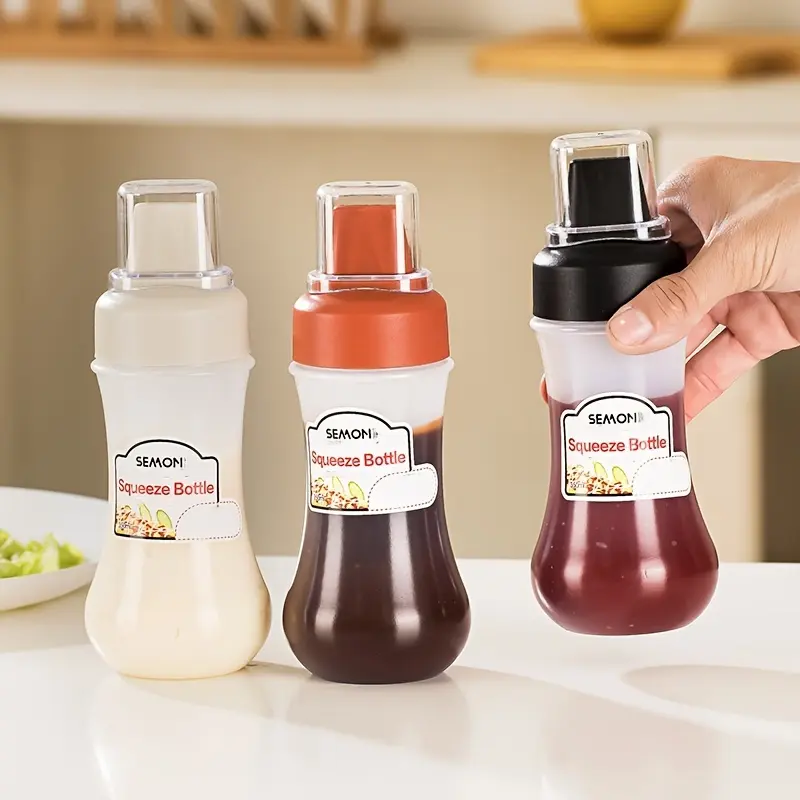 1pc Squeeze Sauce Bottle - Suitable for salad dressings, ketchup, honey, etc.