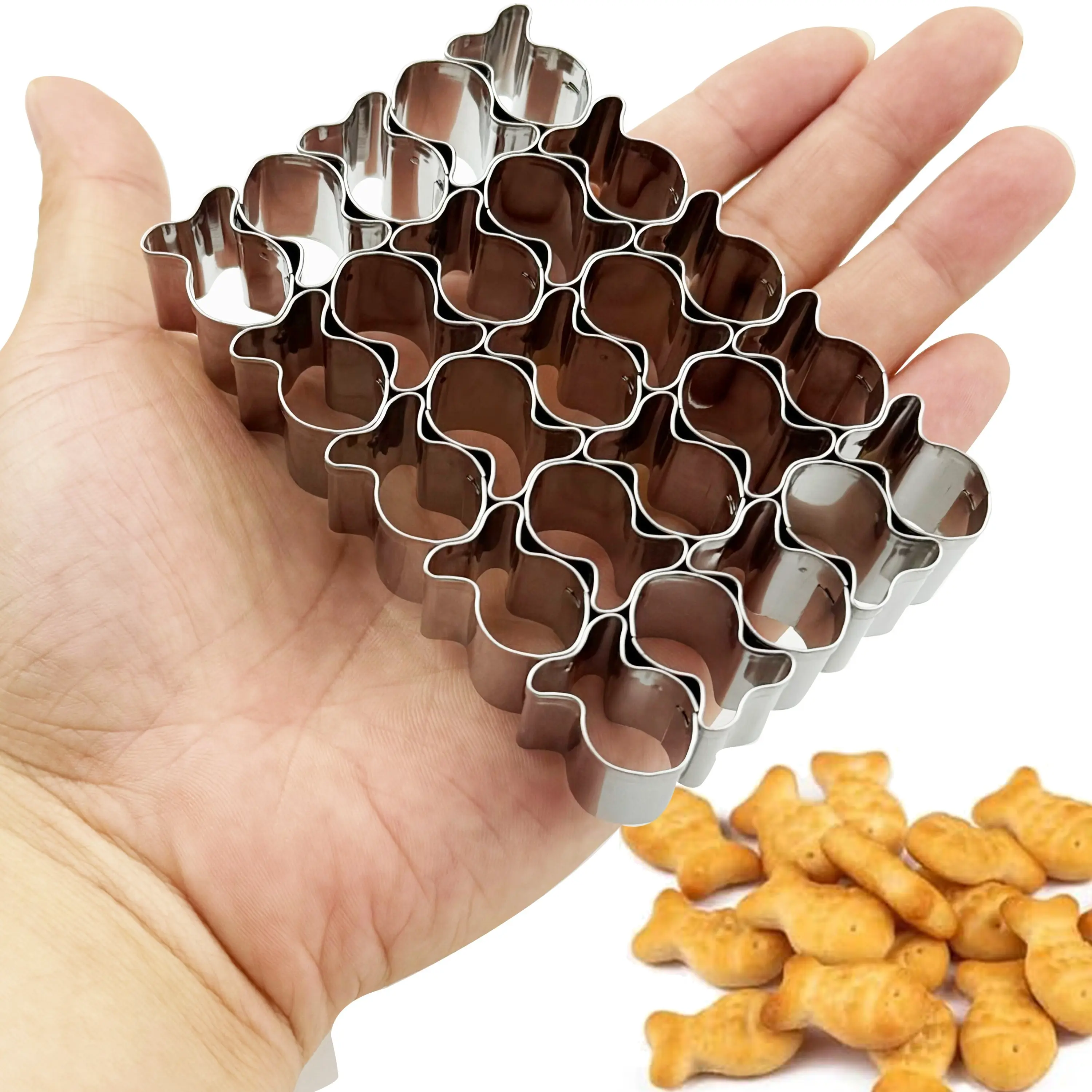 1PC Mini multiple baking molds for small goldfish biscuits