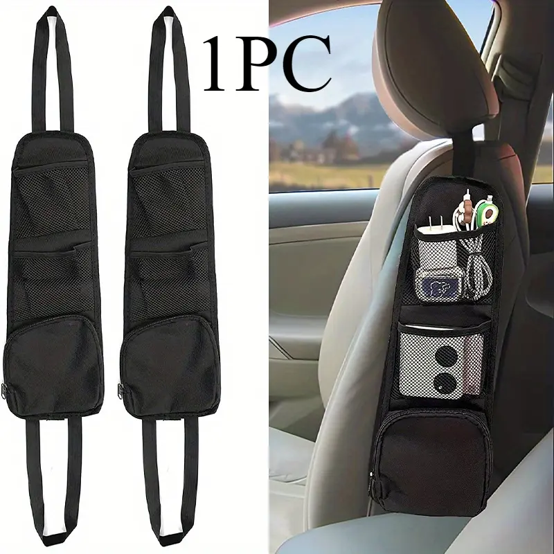 1pc Car storage bag, car seat back side hanging bag, mobile phone bag, car seat side storage bag, storage bag