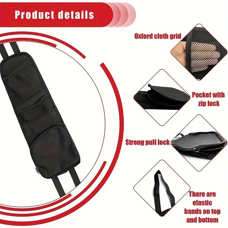 1pc Car storage bag, car seat back side hanging bag, mobile phone bag, car seat side storage bag, storage bag