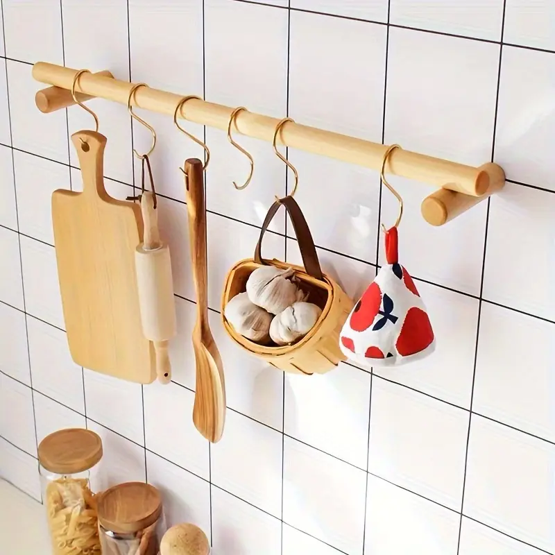 6pcs S-shaped hook for kitchen, bathroom, multi-purpose storage hook used for hanging