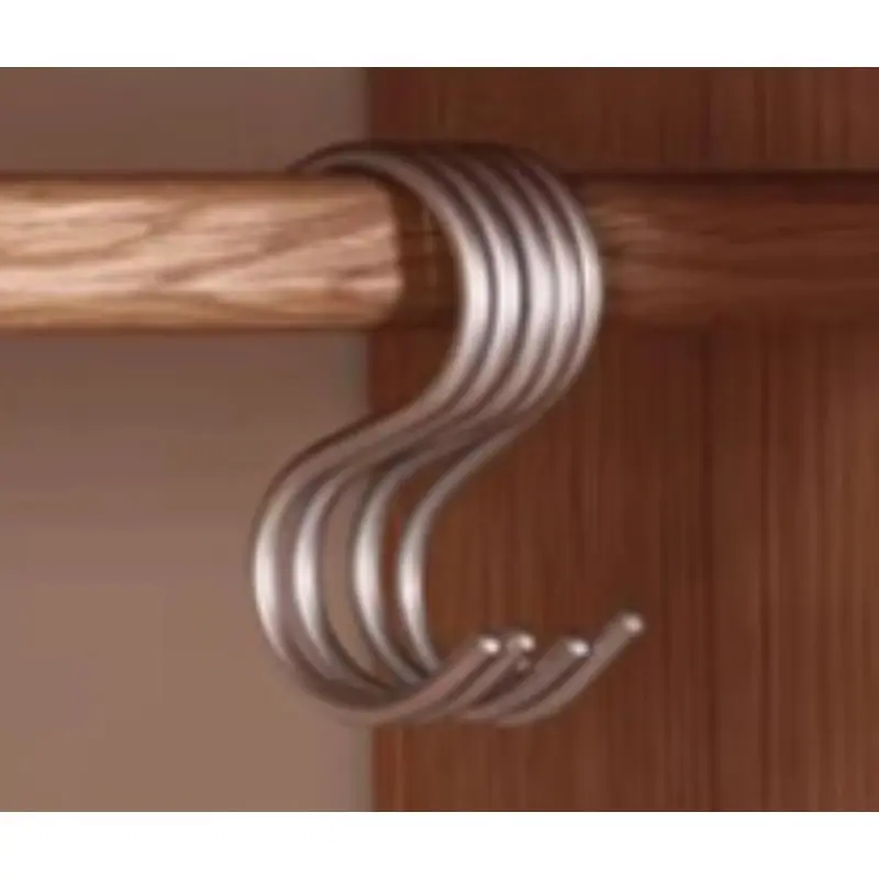 6pcs S-shaped hook for kitchen, bathroom, multi-purpose storage hook used for hanging
