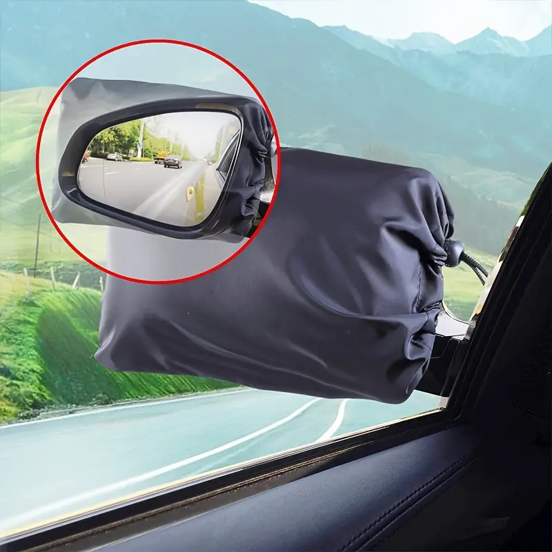 2pcs Car Side Mirror Cover - Universal Windshield Snow Ice Rain Frost Protection Device