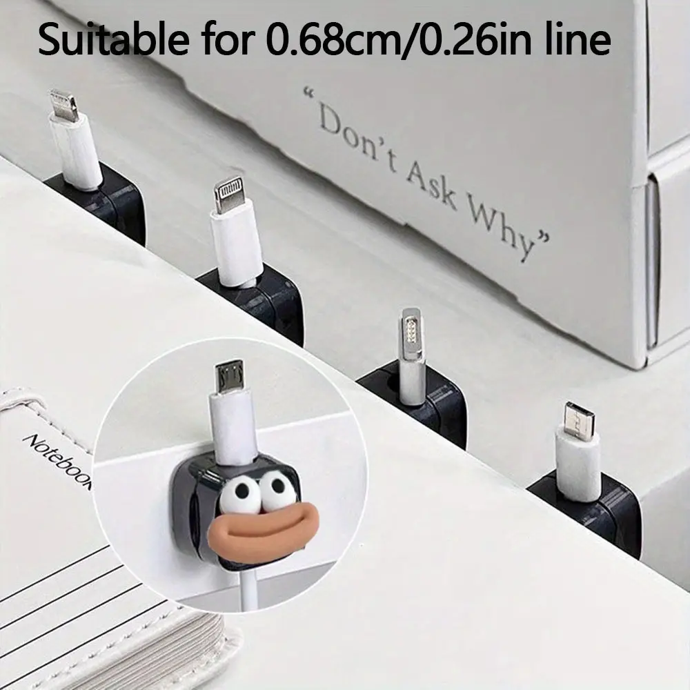 Data cable storage magnetic cable organizer,charging cable fixed routing device,mobile phone cable collection and winding device