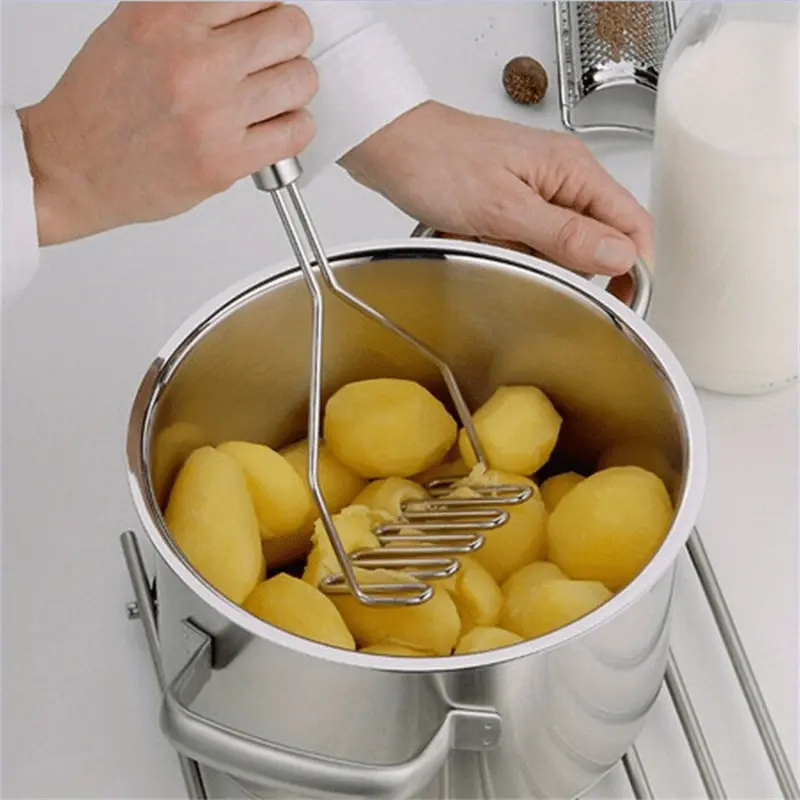 2pcs Durable Wavy Potato Masher with Comfortable Handle