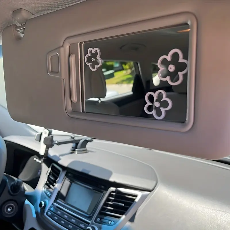 3PCS Flower design car mirror bumper decoration stickers and sticker accessories