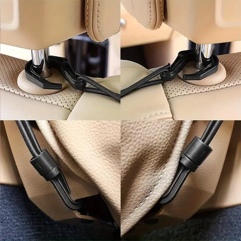 1pc Three layer storage mesh pockets between car seats, car protection, isolation, elastic barrier net