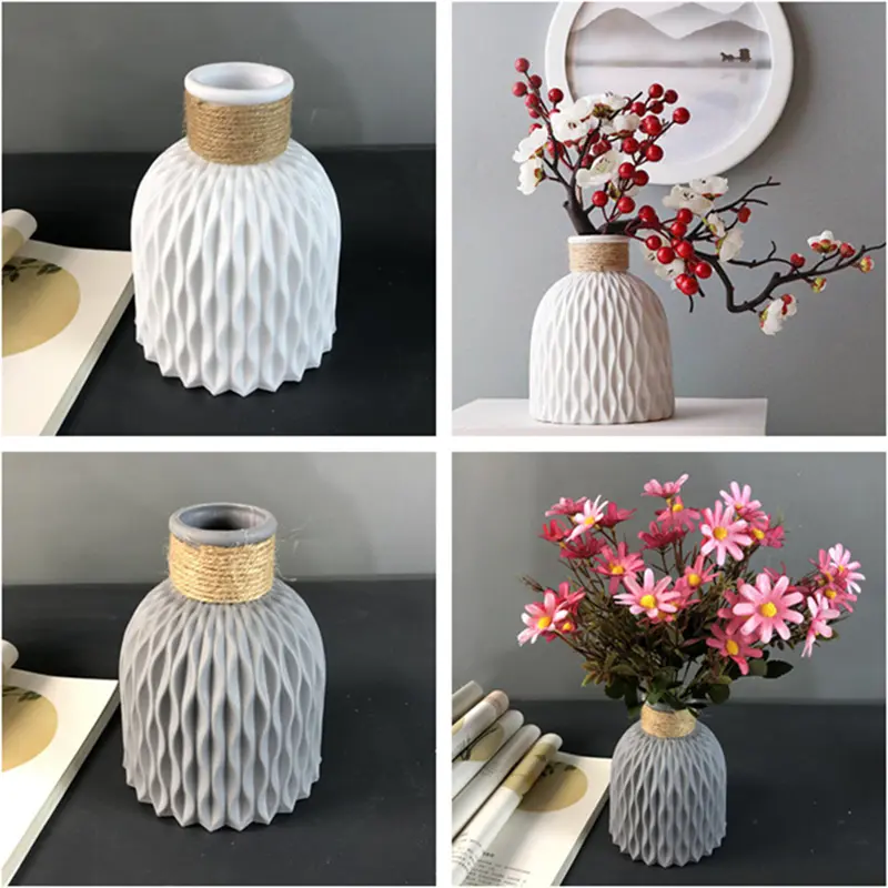 Plastic flowerpot products, pineapple pattern flower arrangement artifact, flowerpot simulation home decoration
