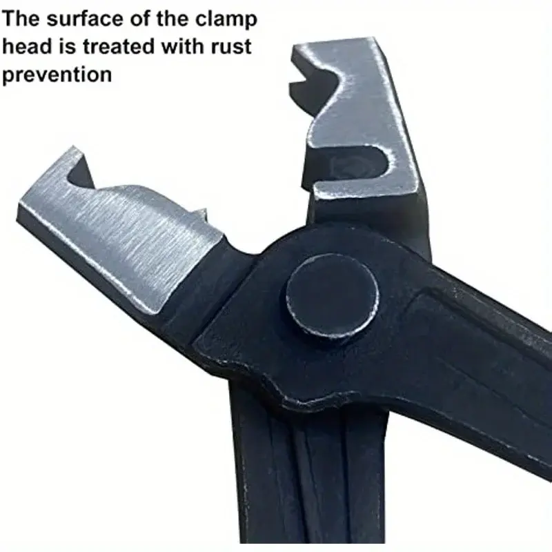 1PC iron hose clamp pliers for CV shoe clip repair tools with anti slip PVC handles for automobiles