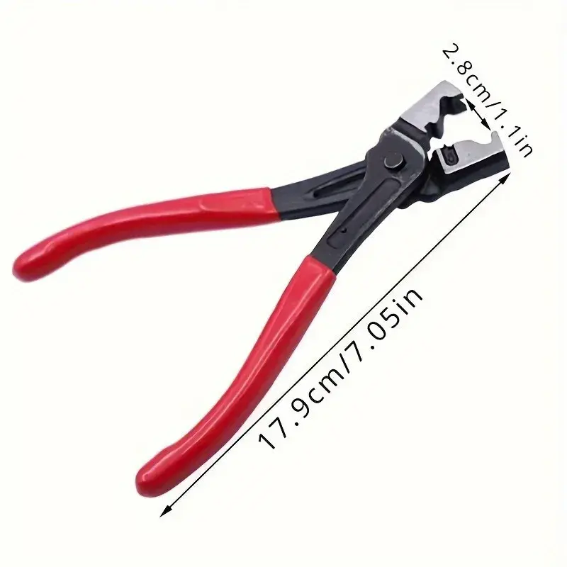 1PC iron hose clamp pliers for CV shoe clip repair tools with anti slip PVC handles for automobiles