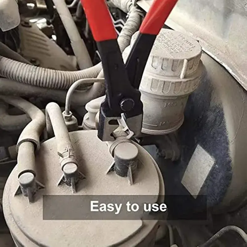 1PC iron hose clamp pliers for CV shoe clip repair tools with anti slip PVC handles for automobiles
