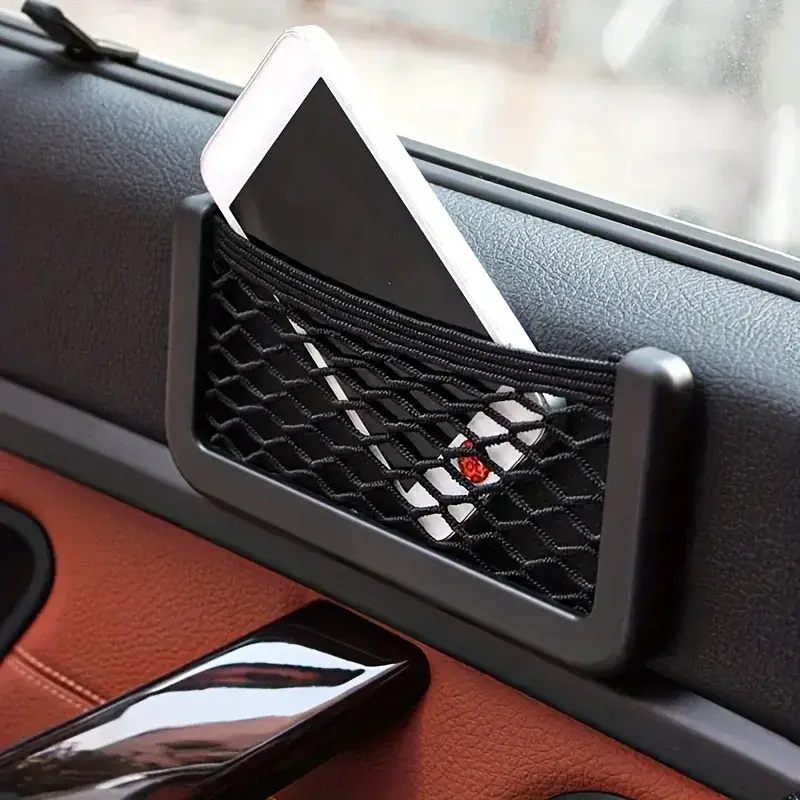 2-piece RV storage mesh pocket car adhesive mesh pocket car bracket 3.15inch * 15 8cm * 7.87inch universal