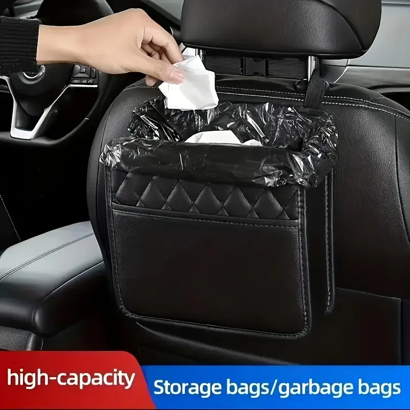 1pc Car seat back storage bag hanging bag car multifunctional storage box
