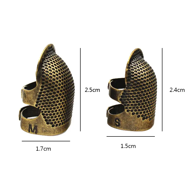 Household retro sewing thimble device sewing finger protection cover handmade needle thimble craft DIY sewing tool accessories