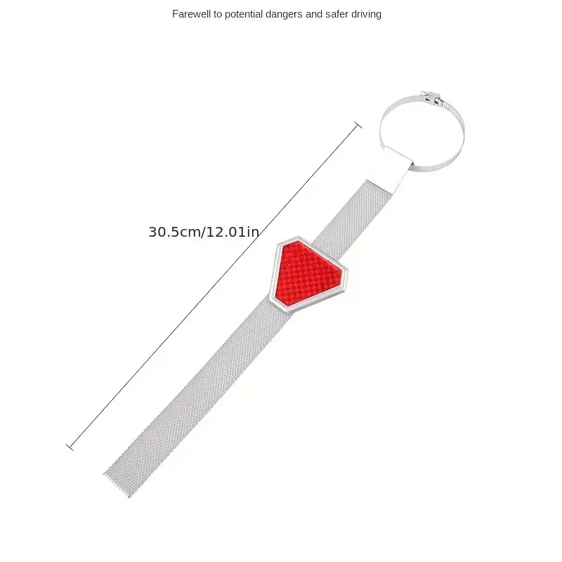 1PC Automobile anti-static device, vehicle mounted equipment, drag chain with small triangle, reflective grounding metal belt