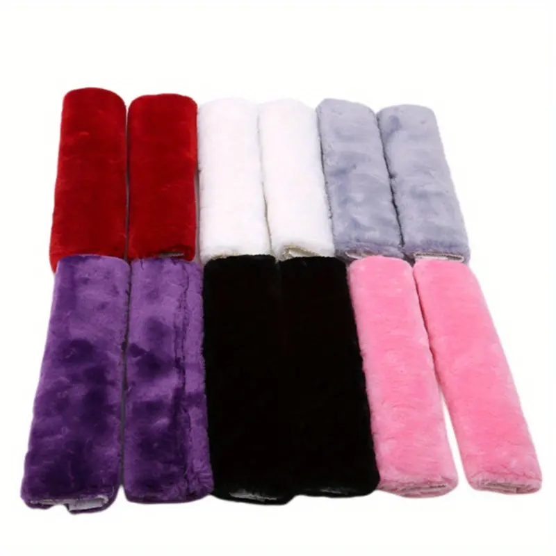 2PCS Car shoulder protector, safety belt cover, plush shoulder protection, anti friction shoulder protector accessories