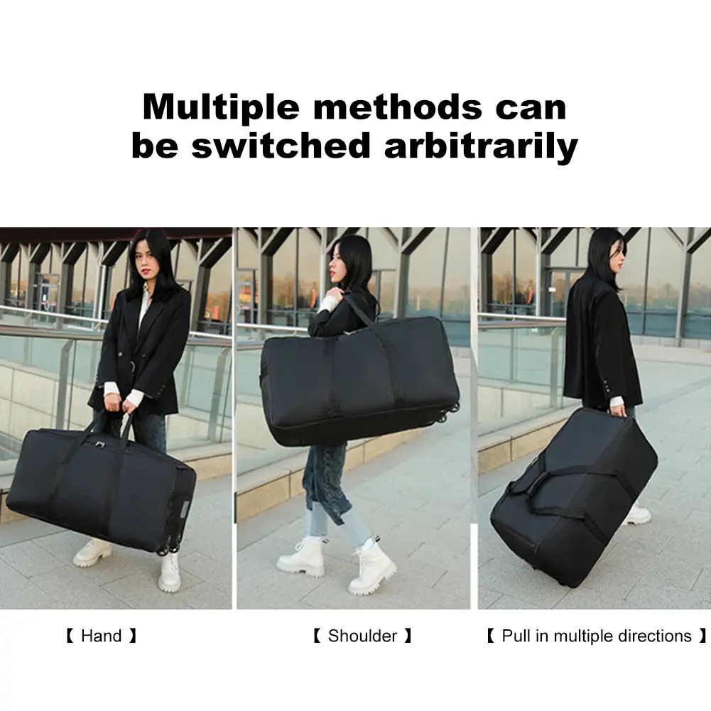 Travel Luggage Bag Foldable Wheel Bag Large Capacity Luggage Carrier Waterproof Portable Travel Suitcase for Men Women