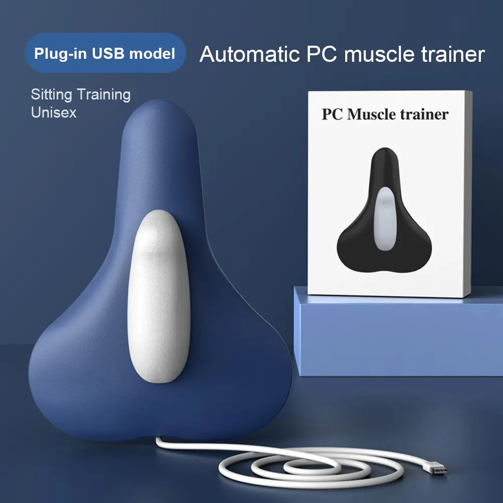 Pelvic Floor Muscle Trainer Ergonomic Electric PC Muscle Trainer Massage Repair Cushion Pad USB Plug-in/Rechargeable Type