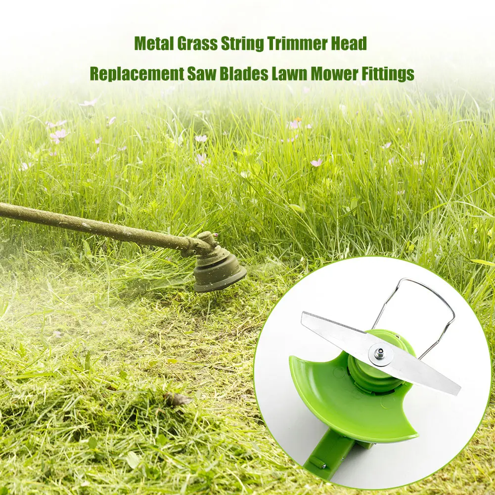 1-10PCS Metal Grass Trimmer Blade 20cm Lawn Mower Saw Blade Grass Brush Cutter Replacement Blade Garden Power Tool Accessories