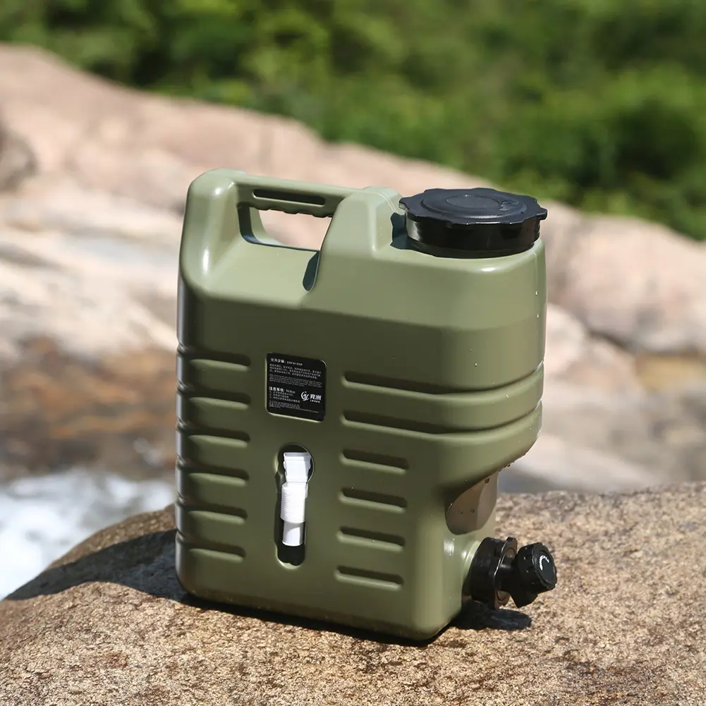 5/6/8/10/13/18/20L Camping Bucket Waterbag Large Capacity Water Pouch Detachable Faucet Driving Water Tank Travel Water Canister