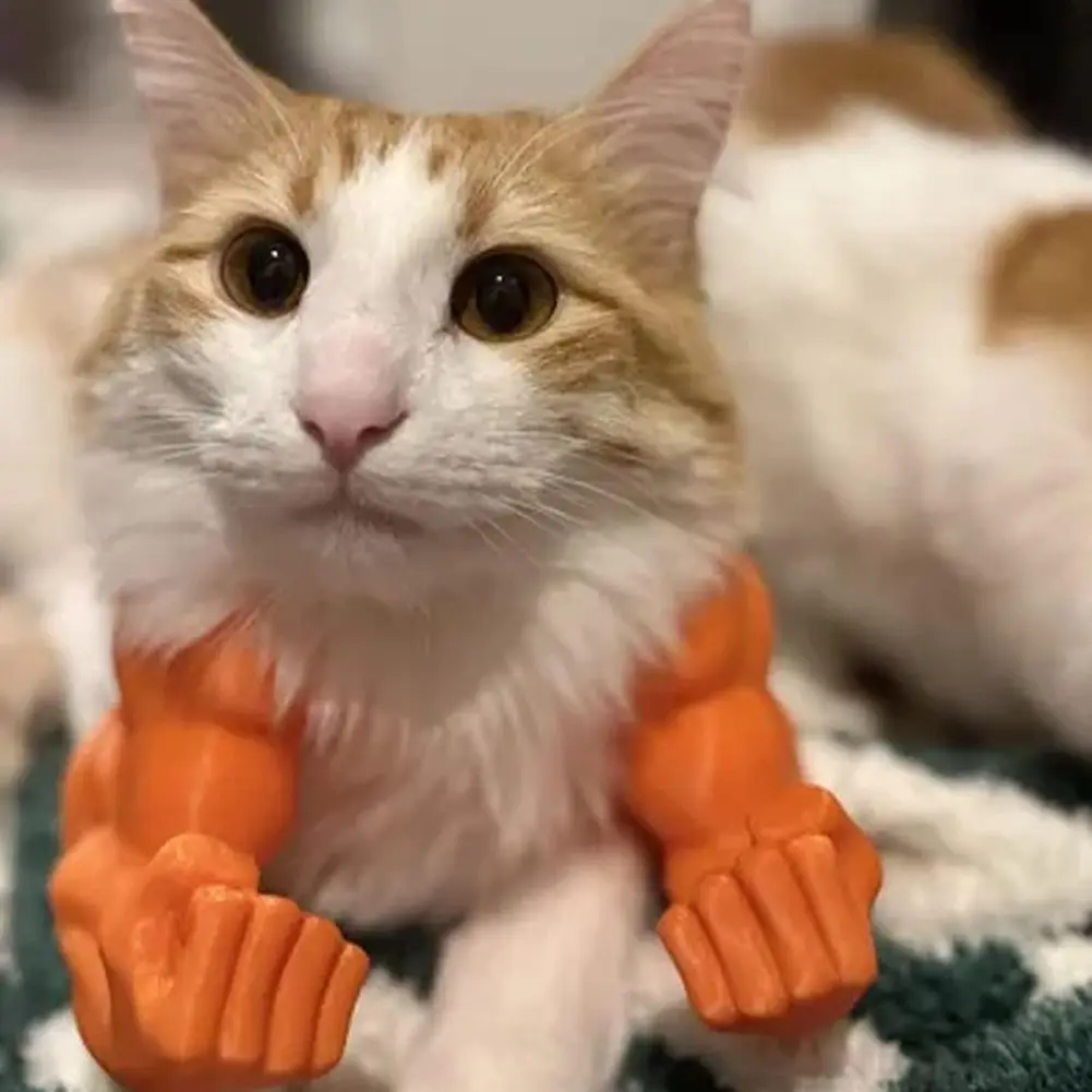 3D Printed Cat Muscle Arm Adjustable Cat Neck Arms with Muscle Lightweight Funny Giant Arms Cat Cosplay Costume Halloween Props