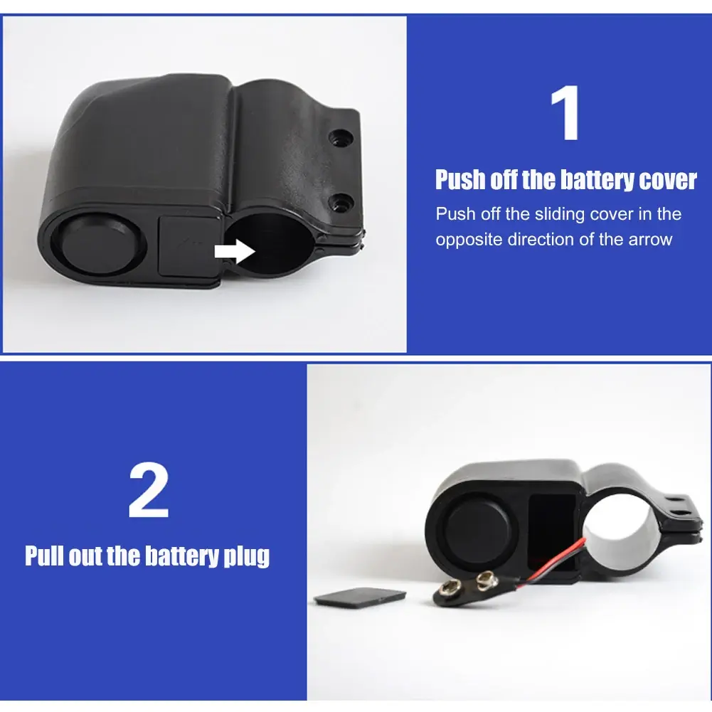 Bicycle Anti-theft Alarm Lock with Wireless Remote Control MTB Bike Anti-Theft Vibration Alarm Bike Alarm Lock
