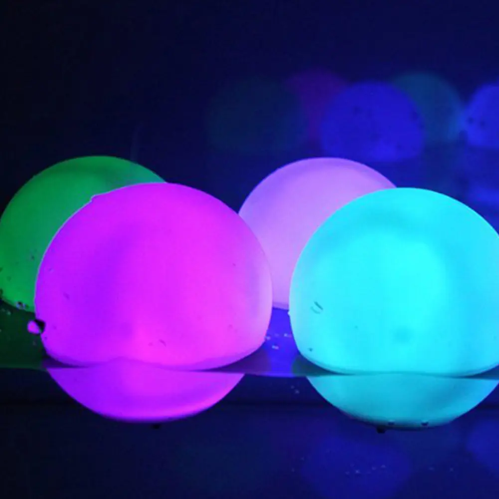 LED Garden Ball Light 16 Colors Luminous Beach Ball Summer Swimming Pool Inflatable Beach Balloons Wedding Party Decorations