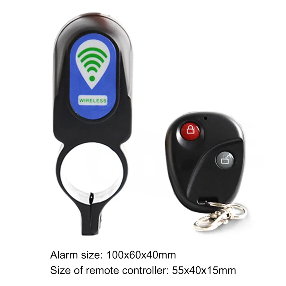 Bicycle Anti-theft Alarm Lock with Wireless Remote Control MTB Bike Anti-Theft Vibration Alarm Bike Alarm Lock