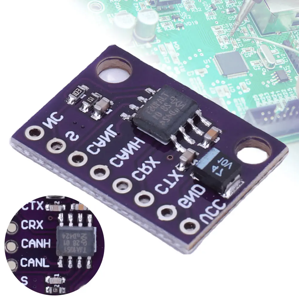 1-20pcs CJMCU-1051 TJA1051 CAN Transceiver Breakout Board 3V-5V High Speed Low Power Consumption 1Mbit/s CAN Transceiver Module