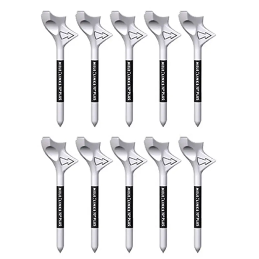 10pcs Golf Ball Holder Plastic 10 Diagonal Golf Ball Stand Lightweight Golf Speed Ball Tees Portable Durable Outdoor Accessories