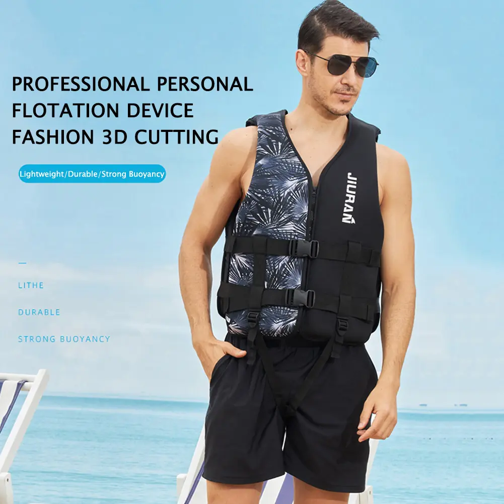 Adjustable Buoyancy Survival Suit Neoprene Warm Buoyancy Vest Wear-resistant Soft Safe Multipurpose for Swimming Sea Fishing