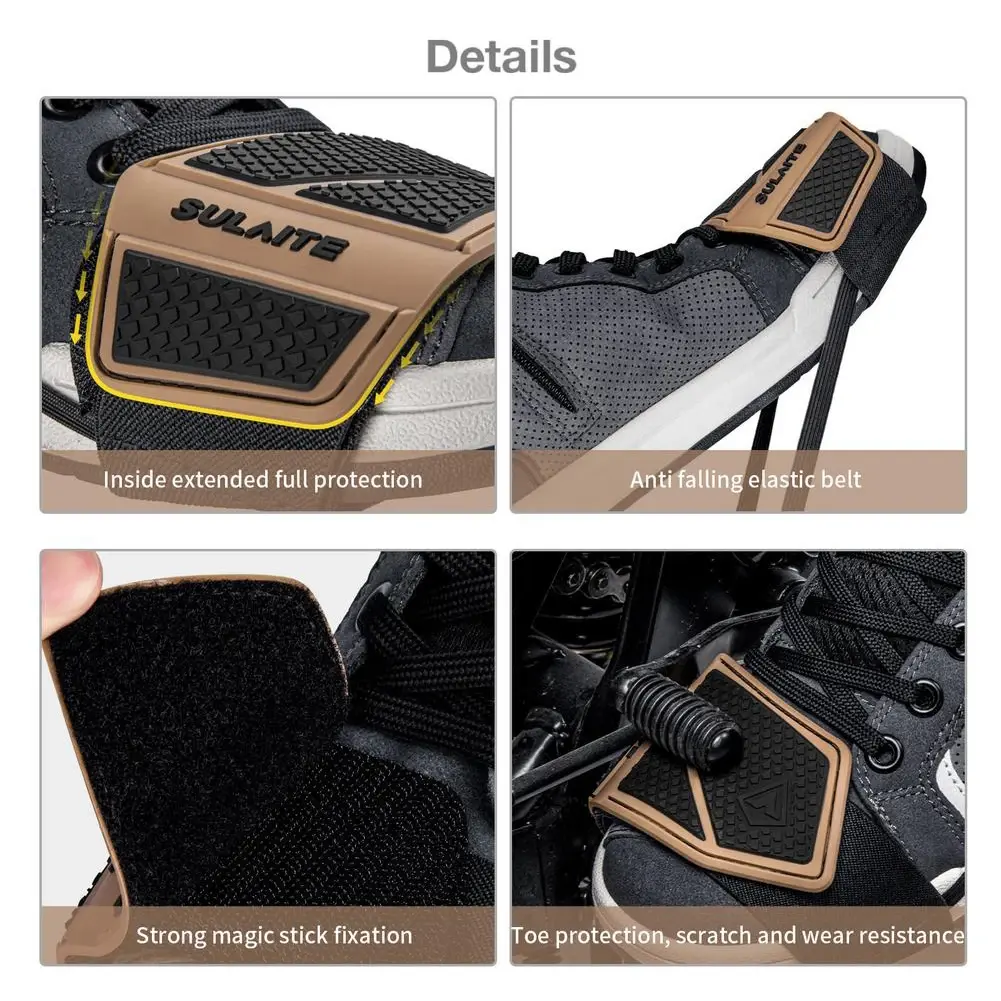Motorcycle Shoe Protective Gear Shift Pad Wear-resistant Riding Shoe Boot Protector Cover Non-slip Accessories