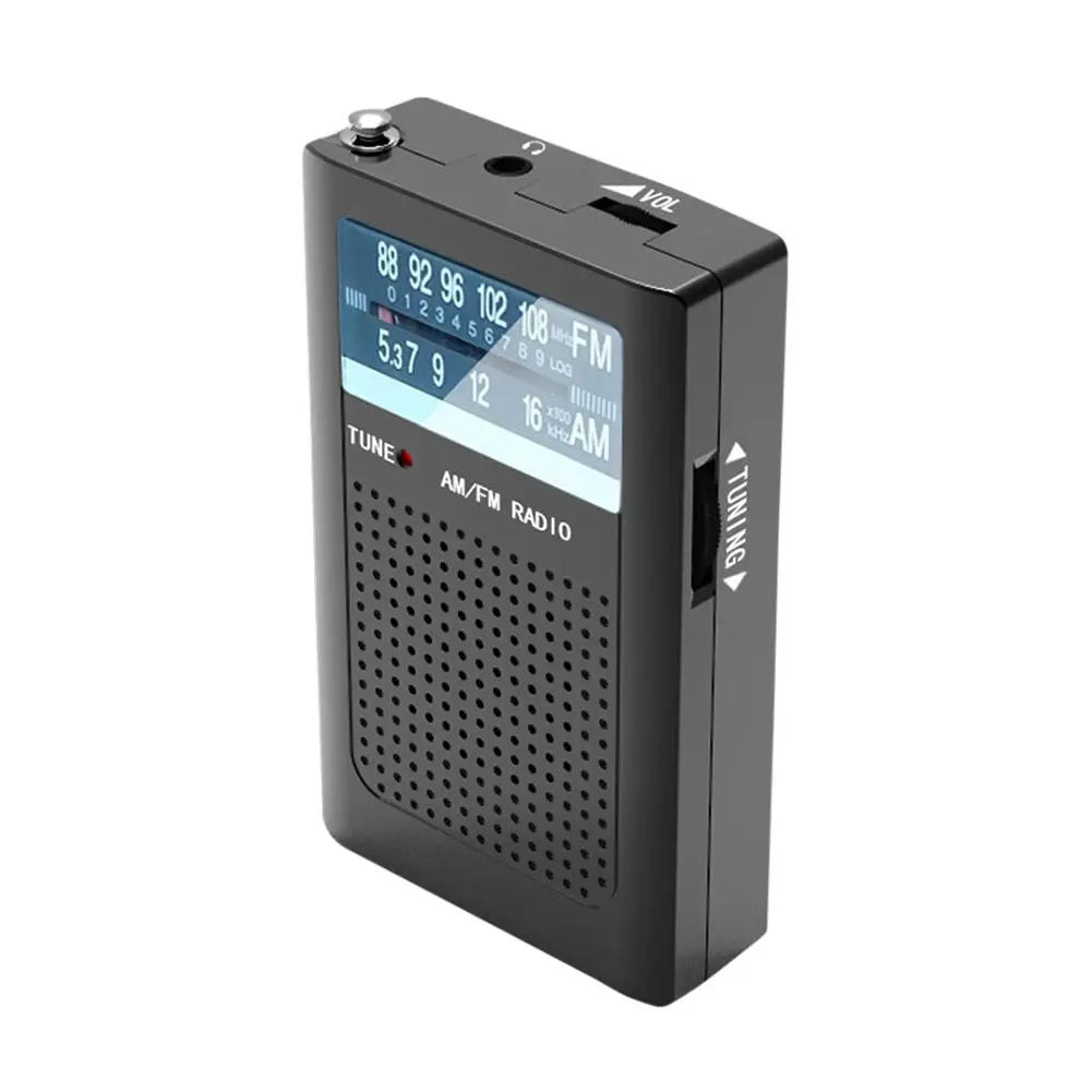 Pocket Radios Battery Operated AM FM Radio with Loud Speaker for Elderly Gifts