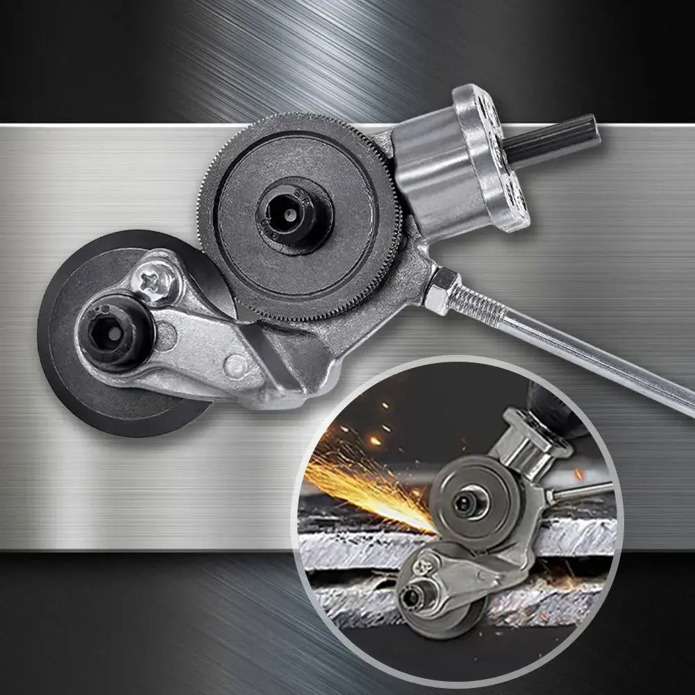 Electric Drill Plate Cutter Attachment Metal Sheet Cutter Nibbler Saw Cutter Free Cutting Tool Plate Punch Scissors Power Tools
