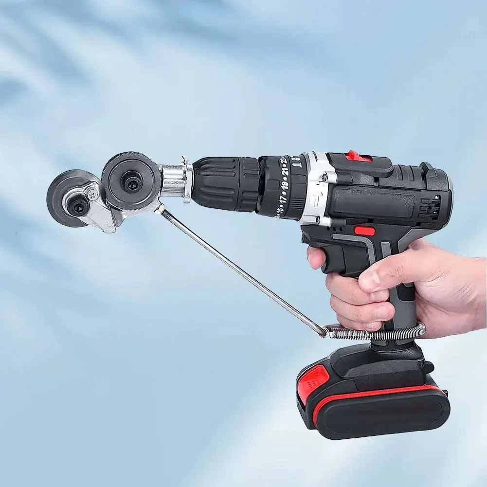 Electric Drill Plate Cutter Attachment Metal Sheet Cutter Nibbler Saw Cutter Free Cutting Tool Plate Punch Scissors Power Tools