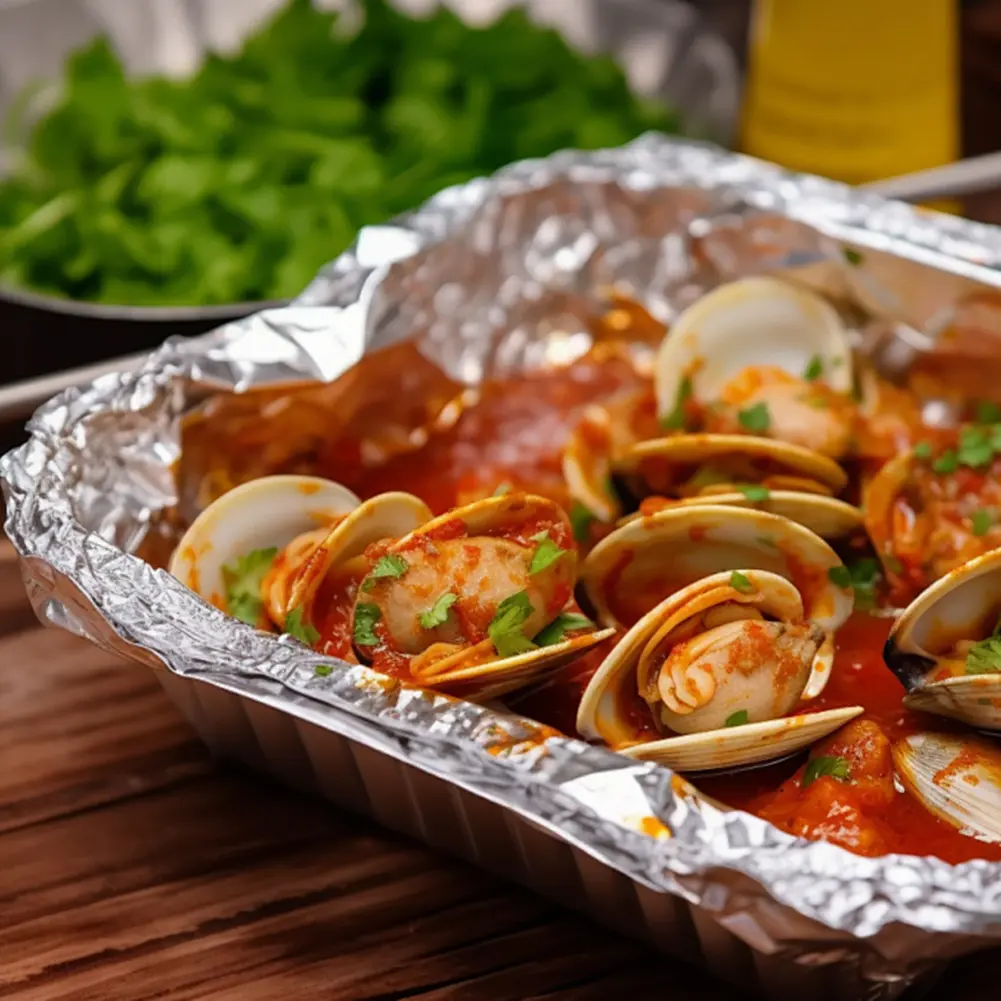 1-5Pack Food Grade Aluminum Foil Paper Disposable Tin Foil Roll Air Fryer Tin Foil Barbecue Oven Baking Paper Kitchen Gadgets