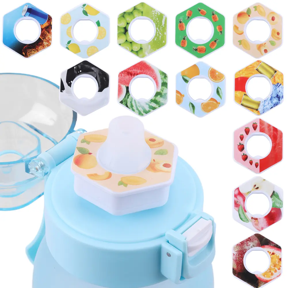 Portable Fruit Flavor Pods Water Bottle Air Scent Flavour Pods with Fragrance 0 Calories Flavor Rings for Sports Water Bottles