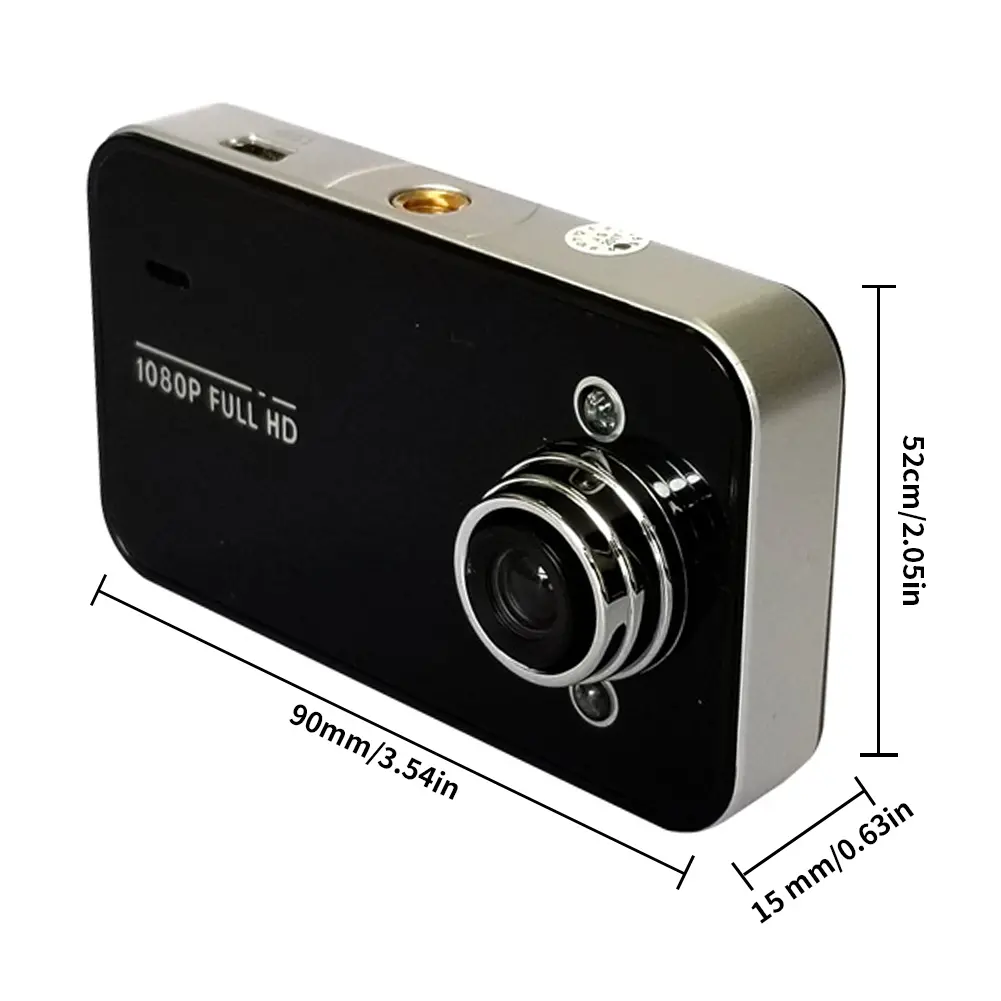 1080P Full HD Car DVR Dash Cam Car Loop Recording Vehicle Driving Recorder Night Vision Support TF 32G 140 Degree View Angle