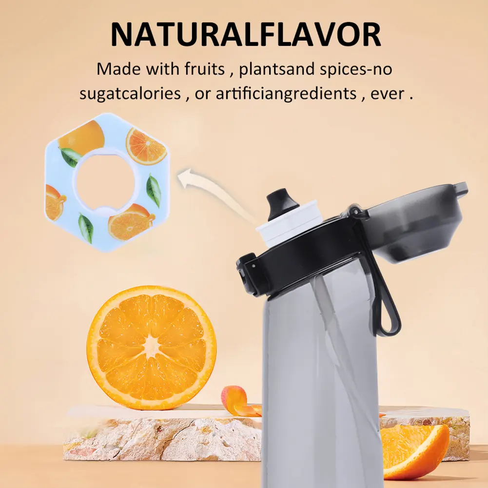 Portable Fruit Flavor Pods Water Bottle Air Scent Flavour Pods with Fragrance 0 Calories Flavor Rings for Sports Water Bottles