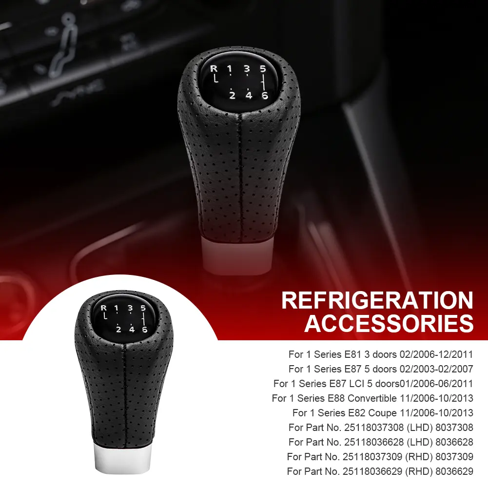 1/2pcs Car Gear Shift Knob Head For BMW E81 E82 E87 E88 5/6 Speed Car Gear Shift Knob Handball Shifter Knobs M Label/No Label