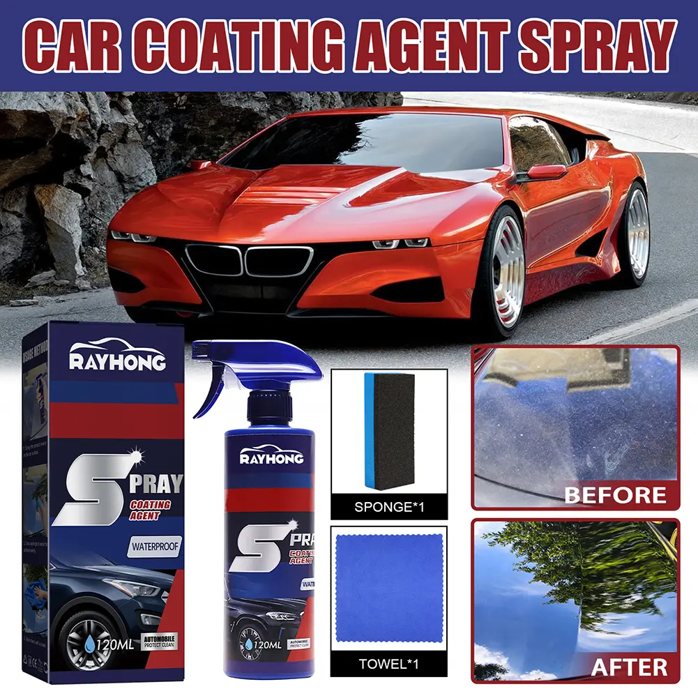 3 In 1 Car Ceramic Coating Spray Nano Repair Spray Dirt Stain Hydrophobic Wax Polish Paint Care Car Scratch Remover Repair Tools