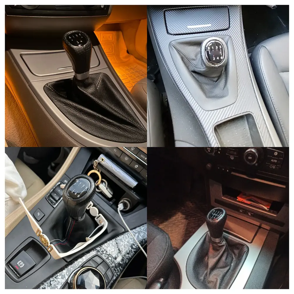 1/2pcs Car Gear Shift Knob Head For BMW E81 E82 E87 E88 5/6 Speed Car Gear Shift Knob Handball Shifter Knobs M Label/No Label
