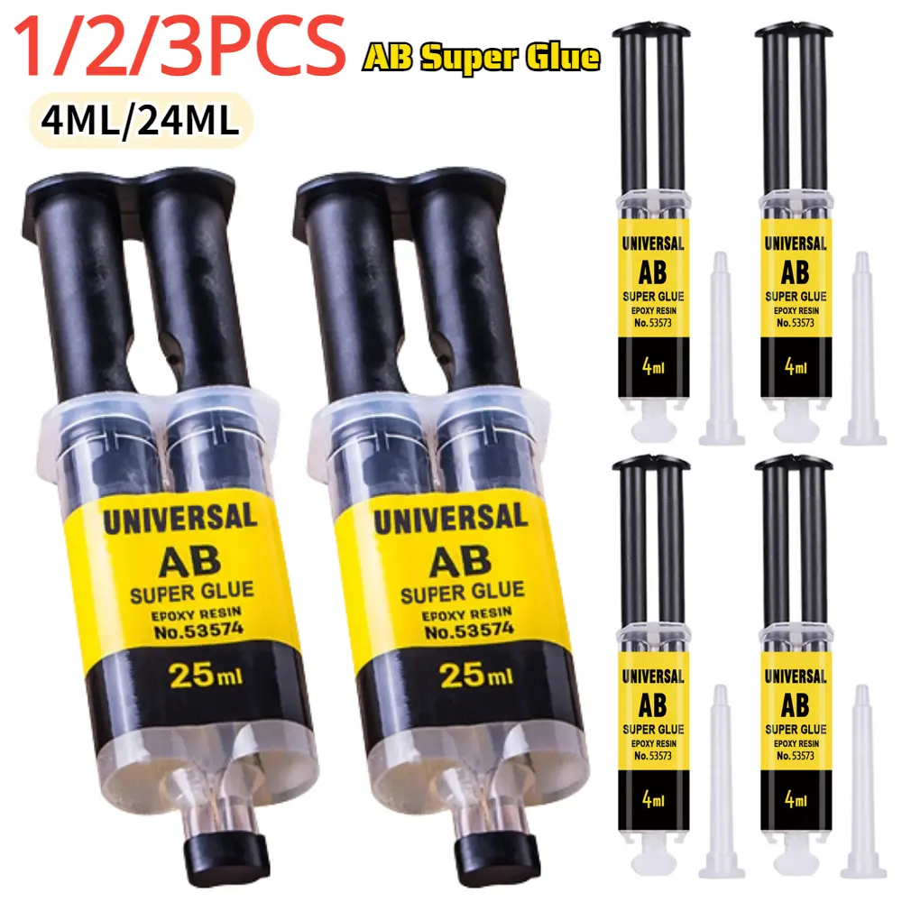 Epoxy Resin Liquid AB Glue Strong AB Adhesive Waterproof Heat Resistant Metal Repair Glue Sealant Casting Glue Extra Strong Glue