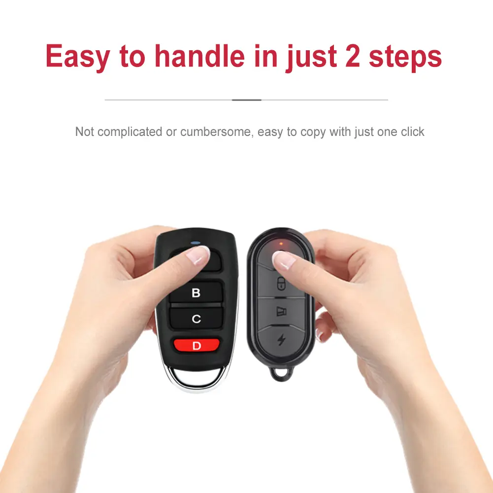 1-10PCS Copy Remote Control 315MHz 433MHz Cloning Duplicator 4 Buttons Key Fob Universal Garage Door Control for Smart Home