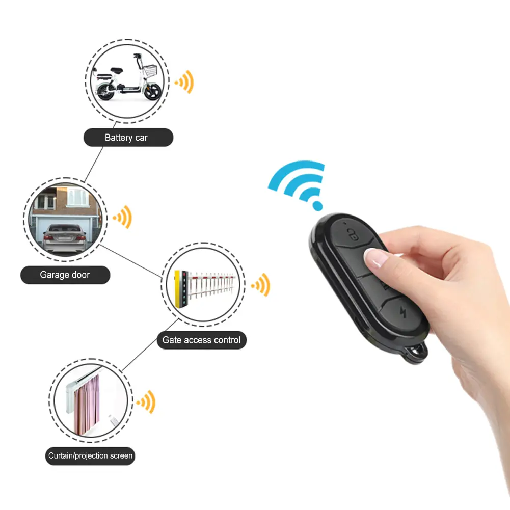 1-10PCS Copy Remote Control 315MHz 433MHz Cloning Duplicator 4 Buttons Key Fob Universal Garage Door Control for Smart Home